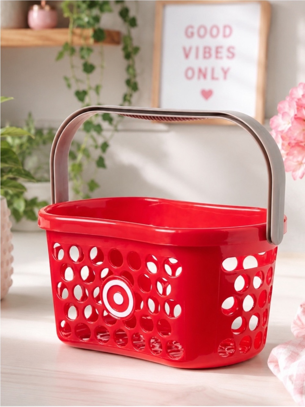 Target Mini Red Shopping Basket | Plastic Storage Basket | Cute Organizer 🎯